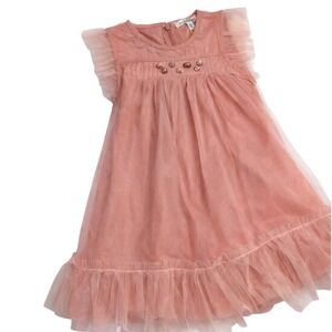 Mayoral Chic Girls Pink Tulle Dress Size 3 98cm NWT Formal Party Holiday